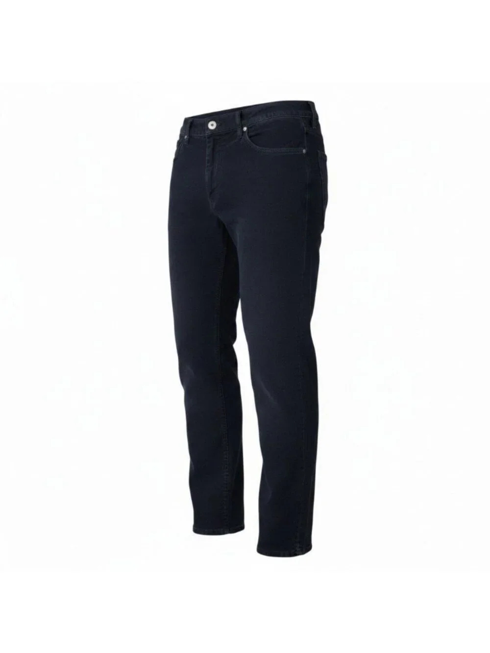 Dolce & Gabbana Chinos Cotton Linen Blend Tapered Pants Logo Plate 50 Black